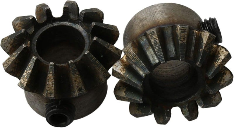 CNBTR 45# Steel 1.5 Module 12 Teeth 8mm Hole Dia Tapered Bevel Gear Wheel for Mechanical Accessories Pack of 2 - Image 2