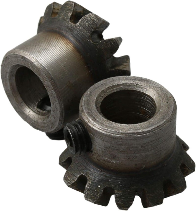 CNBTR 45# Steel 1.5 Module 12 Teeth 8mm Hole Dia Tapered Bevel Gear Wheel for Mechanical Accessories Pack of 2 - Image 3