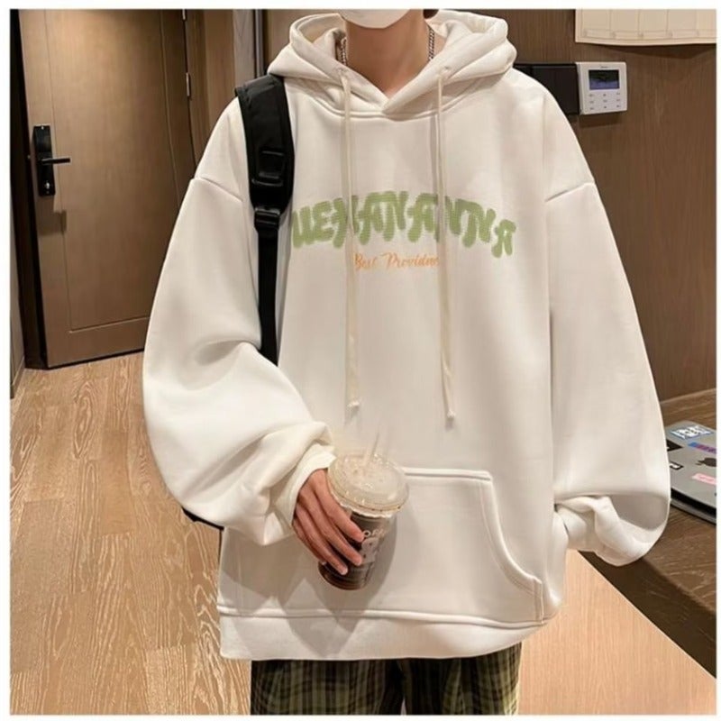 American Hiphop Heavy Sweater For Boys Fleece-Lined Thickened Oversize Plus Size Hooded Coat Fashion Brand - Image 5