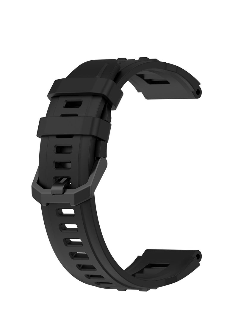 سوار من السيليكون لينة متوافق مع تي ريكس Amazfit الترا a2142 سوار الذكية بدلا من سوار الرياضة ، ومناسبة للنساء والرجال ( أسود ) - Image 3