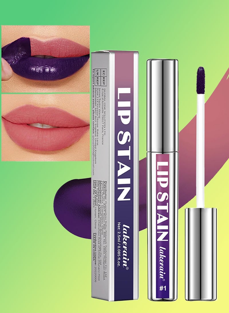 lakerain Lip Stain Peel Off Long Lasting Peel Off Lip Stain Lip Tint Waterproof Lip Liner Peel Off Stain Lip Liner Makeup Matte Liquid Lipstick Lip Gloss Peel Off Tattoo Lip Tint Matte Lipstick 2.5ml 01 - Image 1