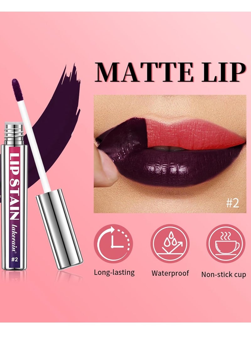 lakerain Lip Stain Peel Off Long Lasting Peel Off Lip Stain Lip Tint Waterproof Lip Liner Peel Off Stain Lip Liner Makeup Matte Liquid Lipstick Lip Gloss Peel Off Tattoo Lip Tint Matte Lipstick 2.5ml 01 - Image 4