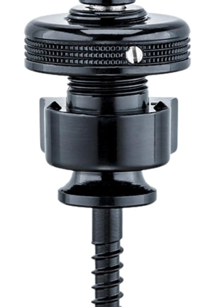 Schaller Security Straplocks in Black Chrome - Model 14010401 - Image 1