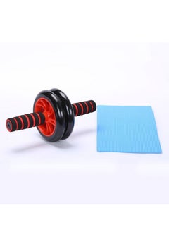 Generic AB Wheel Roller for Total Body Exerciser With Knee Mat - Red  - Image 4