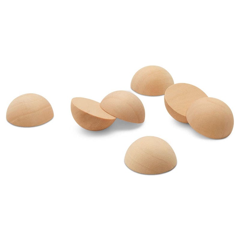 Woodpeckers Split Wood Balls 1 Inch Wide by 12 Inch Tall Pack of 100 Unfinished Wood Balls by Woodpeckers
