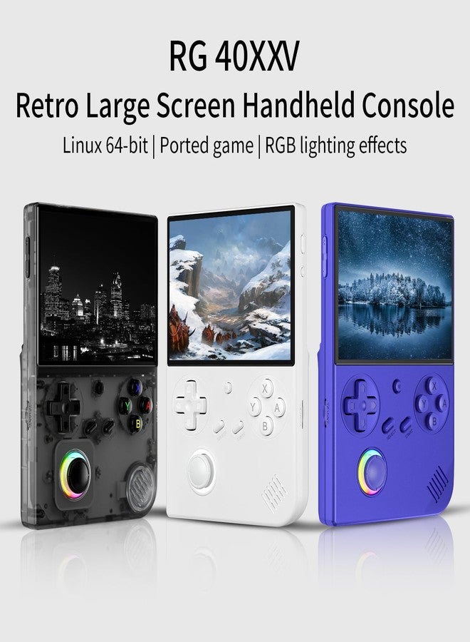 GiipGoop RG40XX V Handheld Game Consoles RG40XXV Retro Game Console Built-in 64G TF Card RG 40XXV Portable Gaming Console Linux 64-bit System Supports WiFi Bluetooth HD and TV Output Black - Image 2