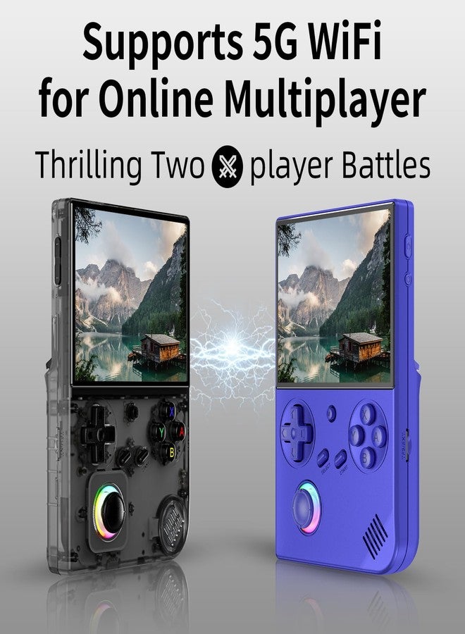 GiipGoop RG40XX V Handheld Game Consoles RG40XXV Retro Game Console Built-in 64G TF Card RG 40XXV Portable Gaming Console Linux 64-bit System Supports WiFi Bluetooth HD and TV Output Black - Image 4
