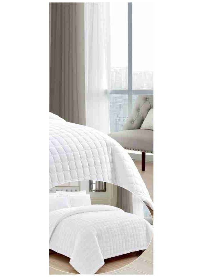 Bedspread set for one and a half people, plain, soft, winter, 4 pieces, quilt size 200 x 170 cm, microfiber - Image 4