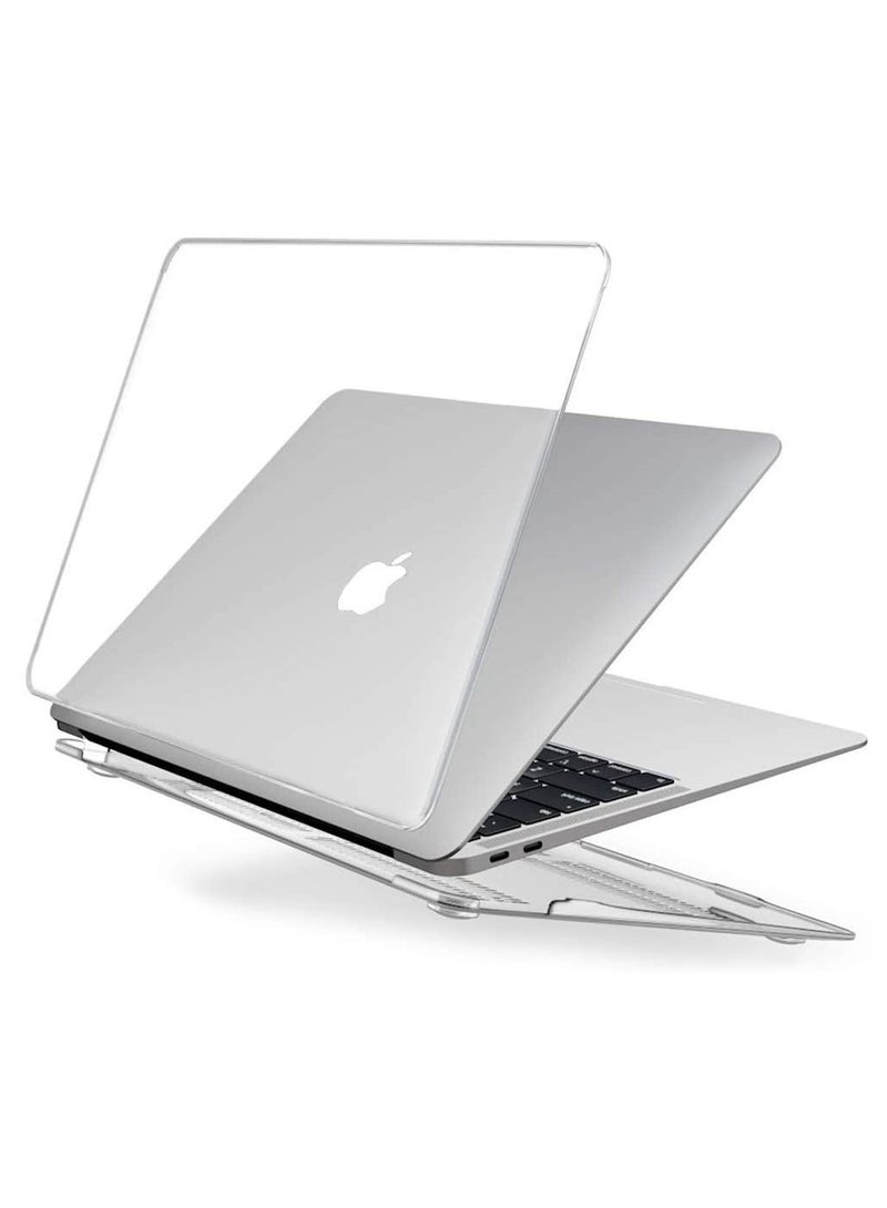 Mufaens Protective Hard Shell Case Cover Compatible For Apple MacBook Air 13 Inch with Retina Display & Touch ID, Model: A2337 M1 A2179 A1932 Release in 2020 2019 2018, Clear - Image 1