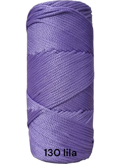 MOLY Polyester Macrame Rope 200GR Macrame Rope Bag Rope Runner Rope Knitting Rope No4 - 1.4mm Macrame Rope 