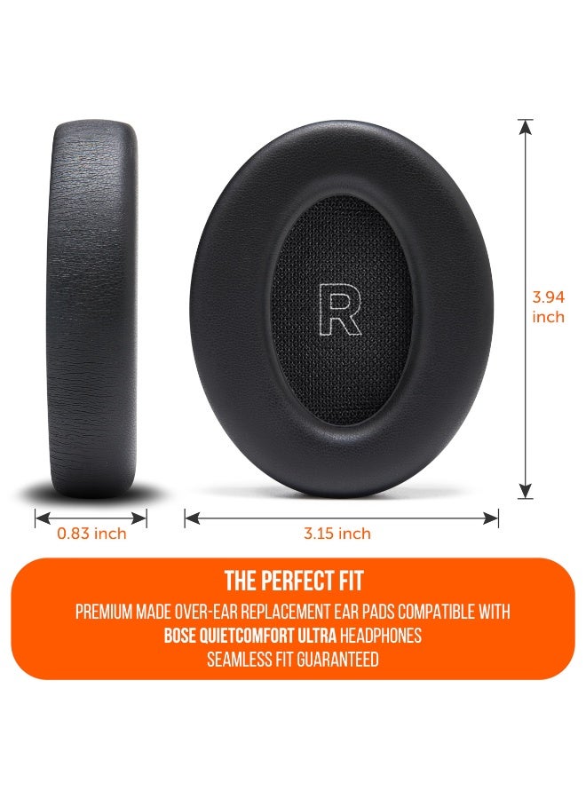 KISSUN QuietComfort Ultra Earpads, Made by Wicked Cushions | Enhanced Comfort & Durability for Bose QuietComfort Ultra Headphones | Upgraded Memory Foam & Premium Materials | Black - Image 5