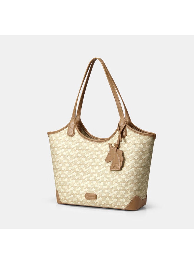 Nucelle Women's Handbag Wave Small Batch Tote Bag Large Capacity Work Commute Mother And Child Single Shoulder Bag Birthday Gift - Image 5