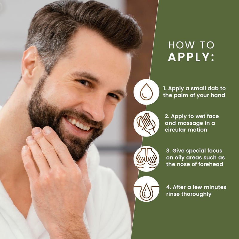 Max Green Alchemy MGA Vegan Face Scrub - Scruff Rescue Face Scrub, Daily Exfoliator & Wash for Deep Cleaning | Prevents Blackheads & Ingrown Hairs | pH Balanced Walnut Shell Microdermabrasion | 5.5 oz - Image 4