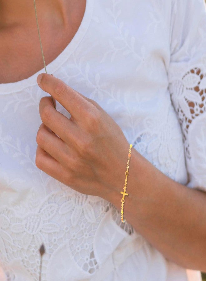 HWING Mothers Day Gifts for Women Mom, Christian Faith Cross Hand Chain Bracelet for Women, Birthday Gifts for Mom Grandma Wife, Anniversary Religious Gifts - Image 5