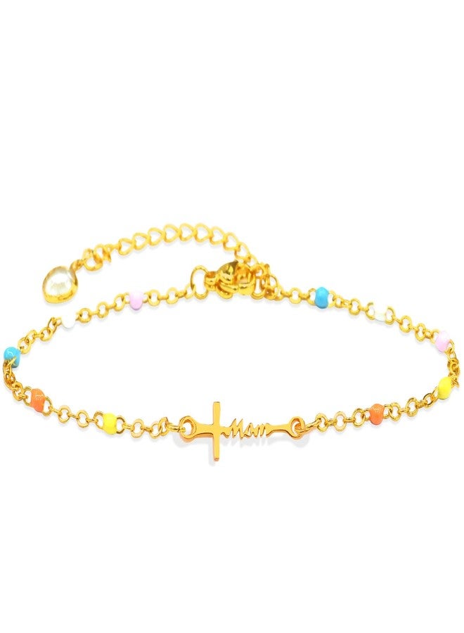 HWING Mothers Day Gifts for Women Mom, Christian Faith Cross Hand Chain Bracelet for Women, Birthday Gifts for Mom Grandma Wife, Anniversary Religious Gifts - Image 3