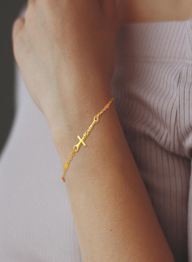 HWING Mothers Day Gifts for Women Mom, Christian Faith Cross Hand Chain Bracelet for Women, Birthday Gifts for Mom Grandma Wife, Anniversary Religious Gifts - Image 2