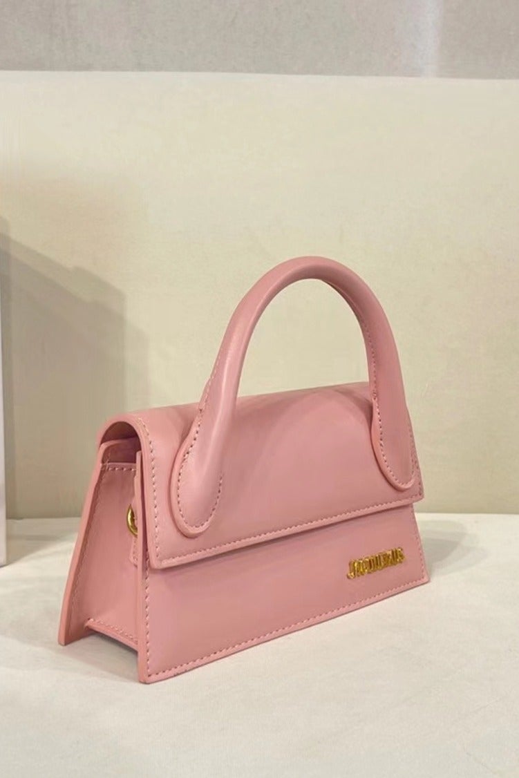 JACQUEMUS Le Chiquito Long Handbag Tote Bag Leather Flap Long With Crossbody Strap - Image 3