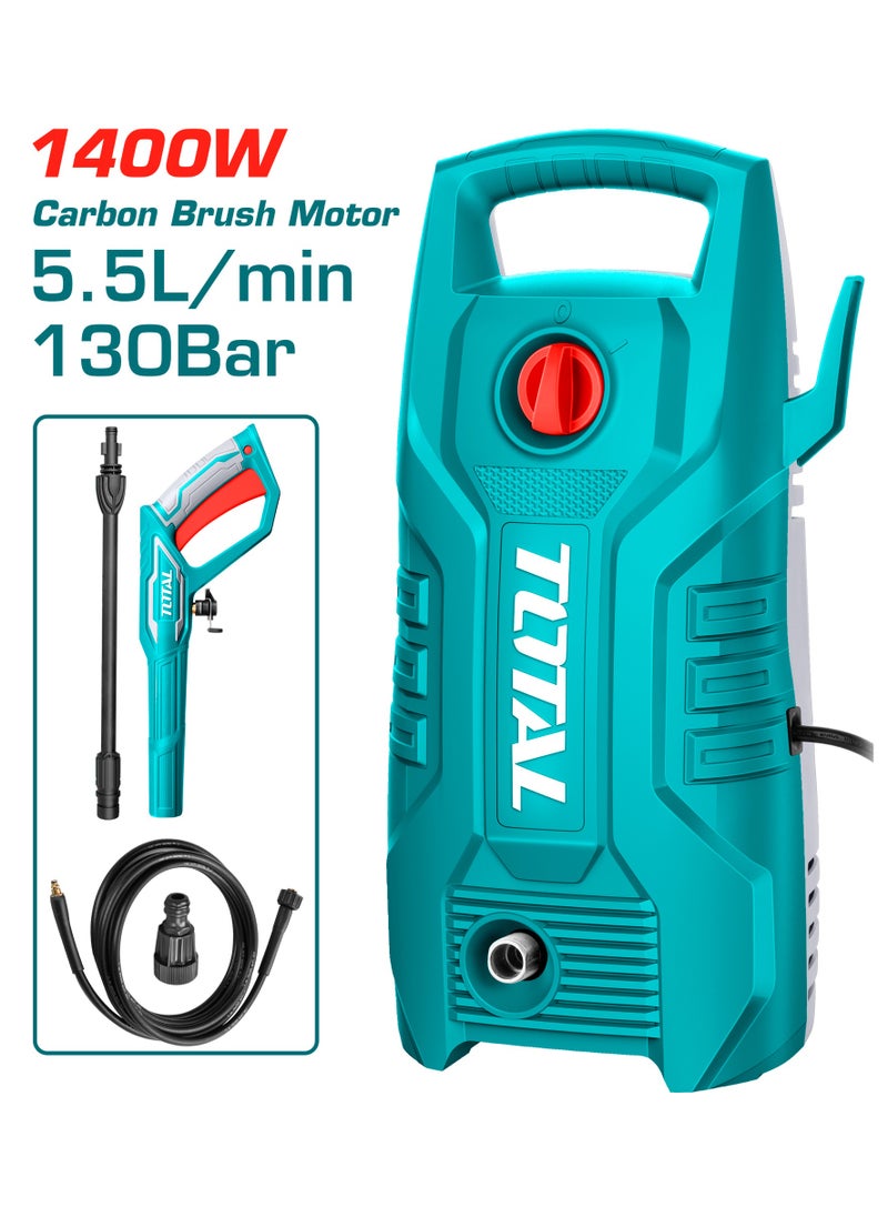 Total Tools - TOTAL Pressure Washer 1400W 130 Bar With Accessories TGT11316 - Image 1
