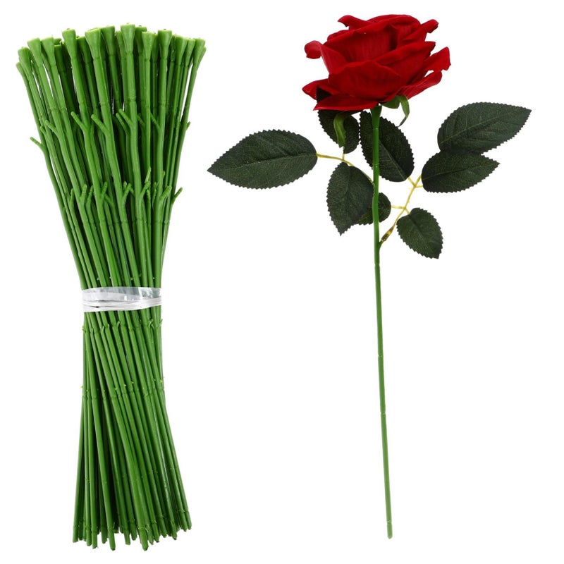 سيقان الزهور الاصطناعية الخضراء ٥٠ قطعة - Image 4