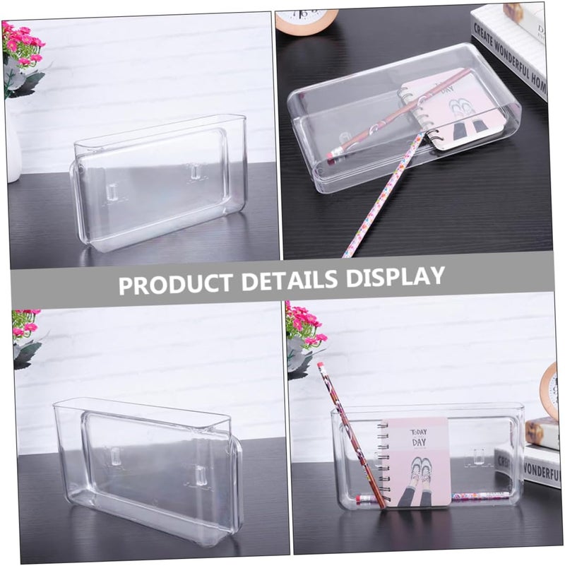 3pcs Wall-mounted Phone Holder Punch Storage Box for Remote Controllers Phone Adhesive Wall Organizer for Home Office Lightweight Design for Easy Installation - Image 3