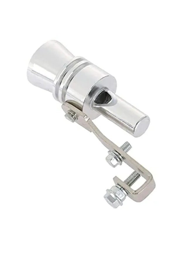 Generic - Turbo Sound Whistle Simulators, 4 Inches x 0.9 Inches Exhaust Pipe Roar Makers, Automobile Modification Accessories, Universal for Most Cars, Trucks and Vans (Silver M) - Image 1