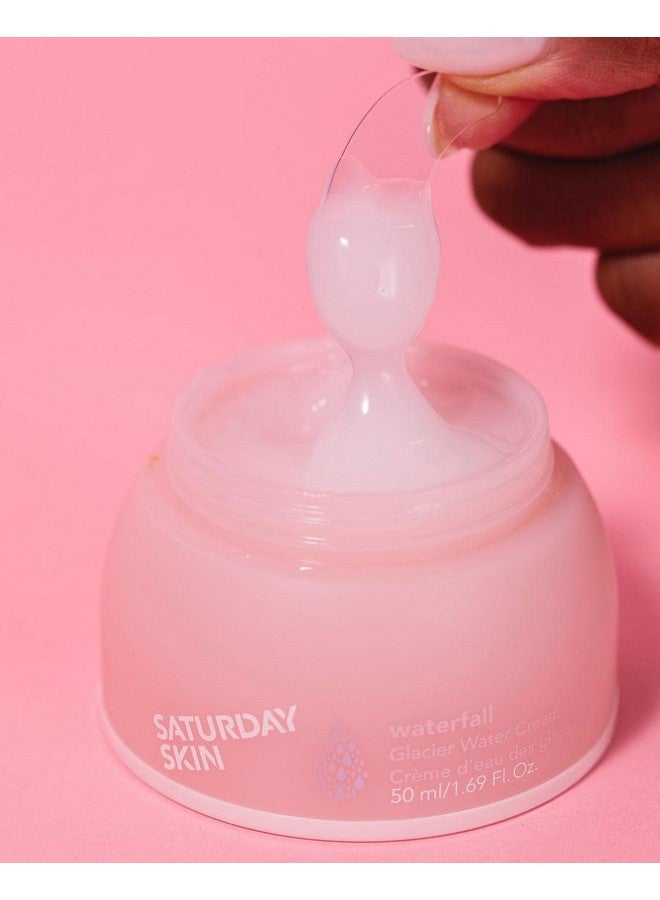 ساتارداي سكين مرطب للوجه من Saturday Skin، كريم مائي للوجه، خالٍ من الزيوت الطبيعية، كريم جل من Alaska Glacier Water، كريم العناية بالبشرة الكوري ليلاً ونهاراً، مرطب ومهدئ للوجه (50 مل، 1.69 أونصة سائلة) - Image 5