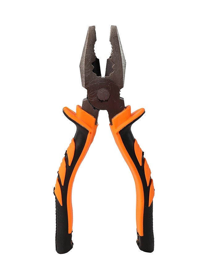 LAWAZIM Rubber Handle Combination Plier - 8inch Orange and Black - Lineman Plier with Gripping, Twisting, Bending & Cutting Functions - Ideal for Electrical Work, Construction, and Household Repairs - Image 5