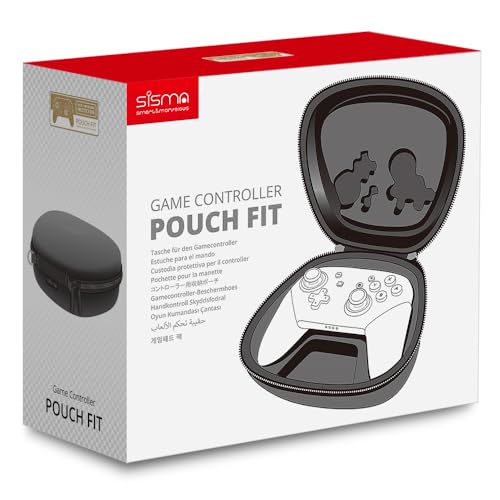 sisma Carrying Case Compatible with Nintendo Switch 2 Pro Controller, Hard Shell Original Switch Controller Protection Portable Travel Protective Case, Black - Image 2
