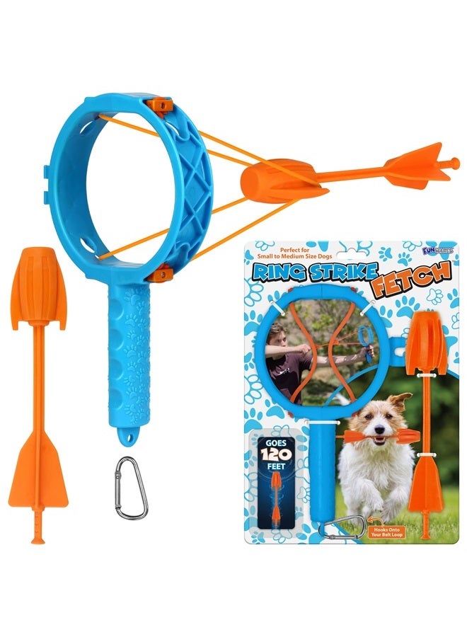 Funwares Ring Strike Fetch, Launcher for Dogs, Fetch Toy for Medium and Small Dogs - Image 1