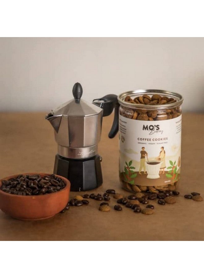 MOS Mo's Sugar Free Coffee Cookies, 300Grams | Healthy Snack for Diabetics | Vegan |100% Natural & Preservatives Free | Guilt Free Snacks - Image 2