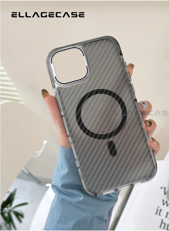 ELLAGECASE - Case with stand for iPhone 15 Plus, Solid Camera Protection, Shockproof, Compatible with Magsafe and Wireless Charging - Image 1