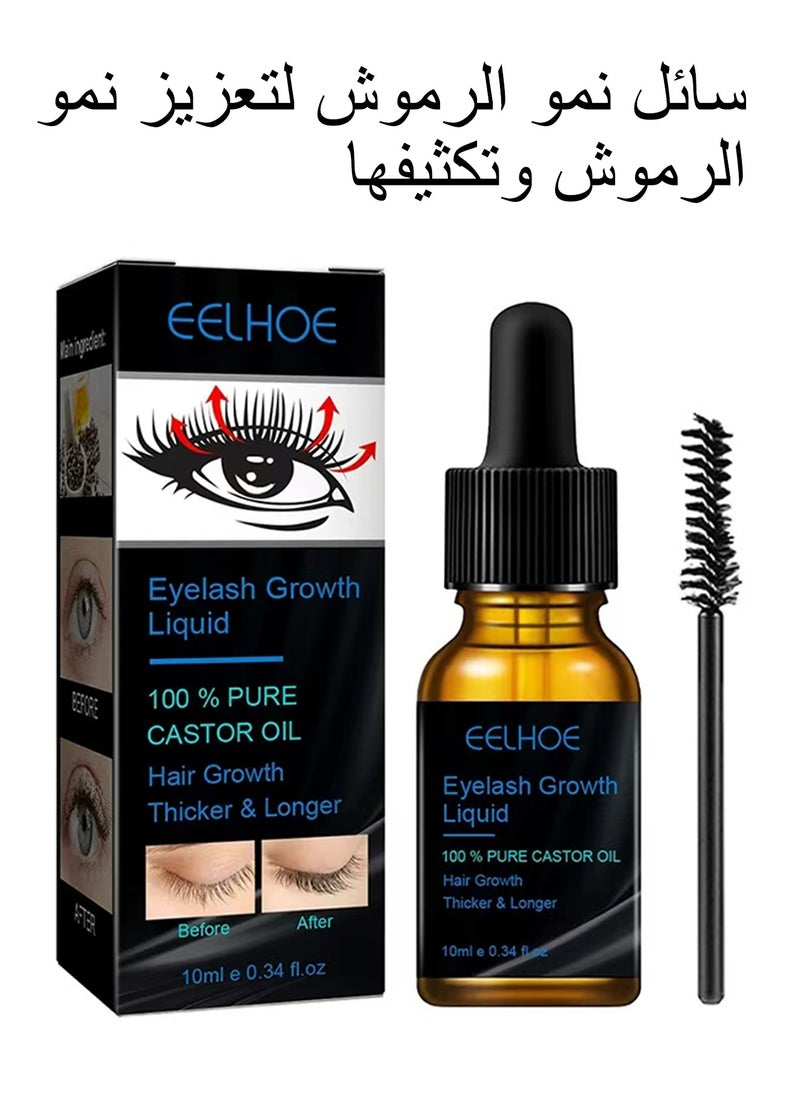 EELHOE - Eyelash Growth Serum， Applicator Brush | Promotes Fast Eyelash Growth, Thickening & Eyebrow Lift Enhancer -10ml - Image 1