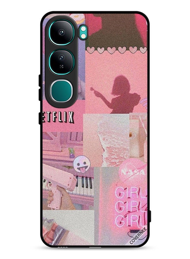 Covernex vivo Y300 5G Protective Case Cover Girls Art Clip - Image 1