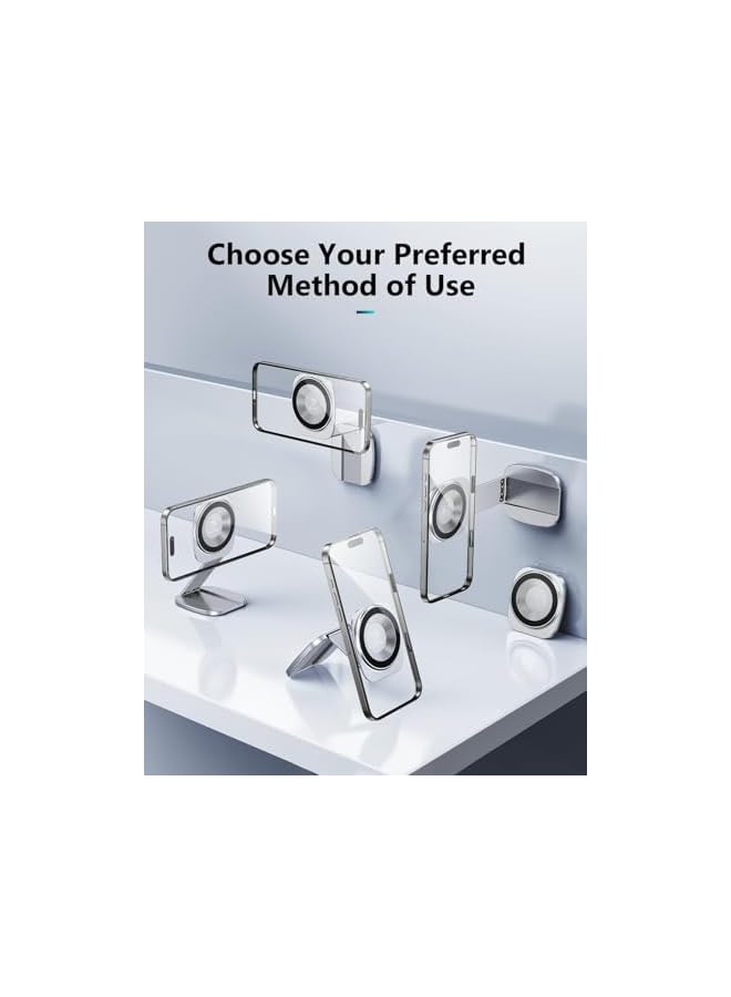 Green Tiger Dual Magnetic Phone Holder for Gym - Strong Magnet, Foldable Portable Slim Cell Phone Mount for iPhone Samsung, Accessories Gifts for Women Men, Ideal for gym, Office, Airplane Travel - Image 5