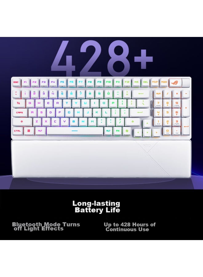 Rog Ranger 2 Rx 98 Wireless Edition Mechanical Keyboard, Tri-mode Gaming Keyboard, 96-key Layout, Optical Switch Mechanical Red Switches, Rgb Backlit Keyboard, Pbt Version - Image 2