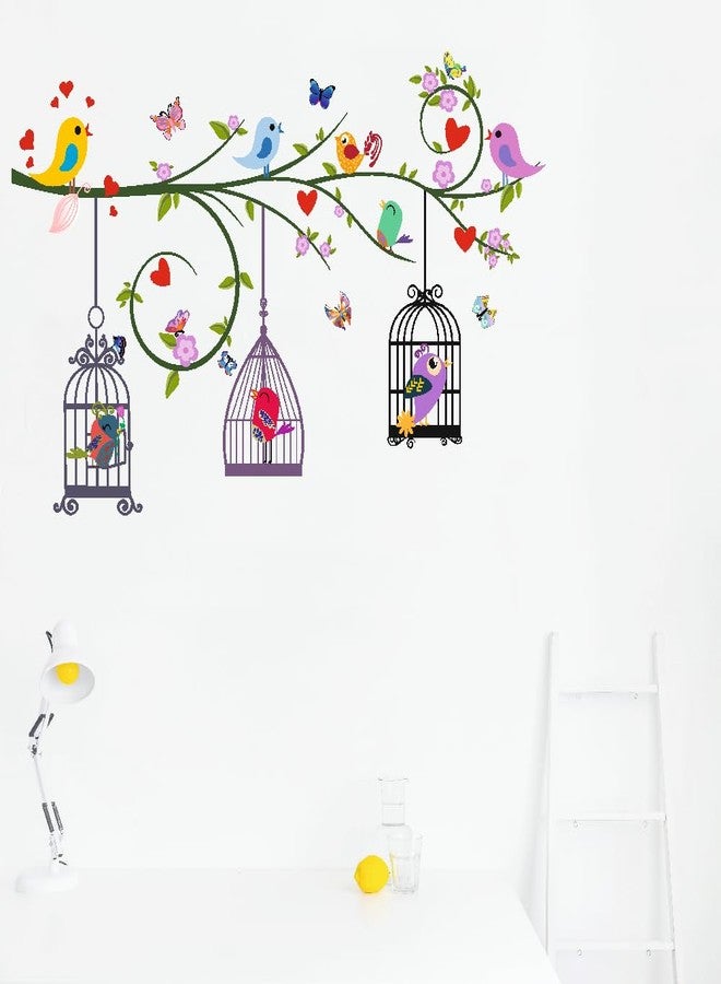 Akki Wold Cartoon Children with Flowers Wall Decal Sticker, Garden Scene Sticker, Decorative Wall Decor Sticker (Desg_22) - Image 2