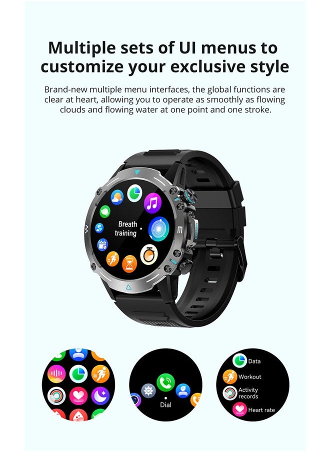 ColMi COLMI M42 Smart watch 1.43-inch AMOLED display screen with 100 sports mode voice call smartwatch for men and women's resilience watch  - Image 4