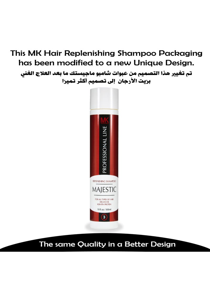 Majestic Keratin - MK Replenishing Shampoo and conditioner 300ml set - Image 1