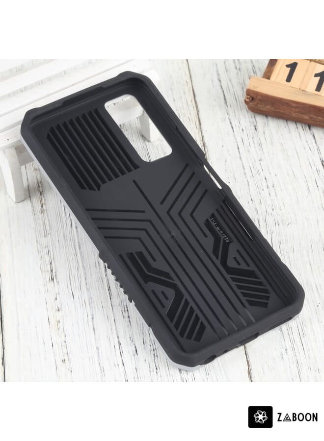 Zaboon غطاء حماية لجهاز vivo Y51 2020 ديسمبر فنجارد حزام كيكستاند TPU + PC - Image 3