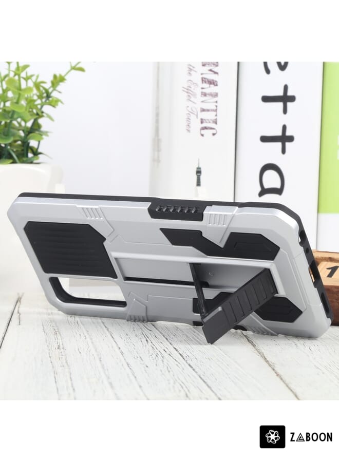 Zaboon غطاء حماية لجهاز vivo Y51 2020 ديسمبر فنجارد حزام كيكستاند TPU + PC - Image 4