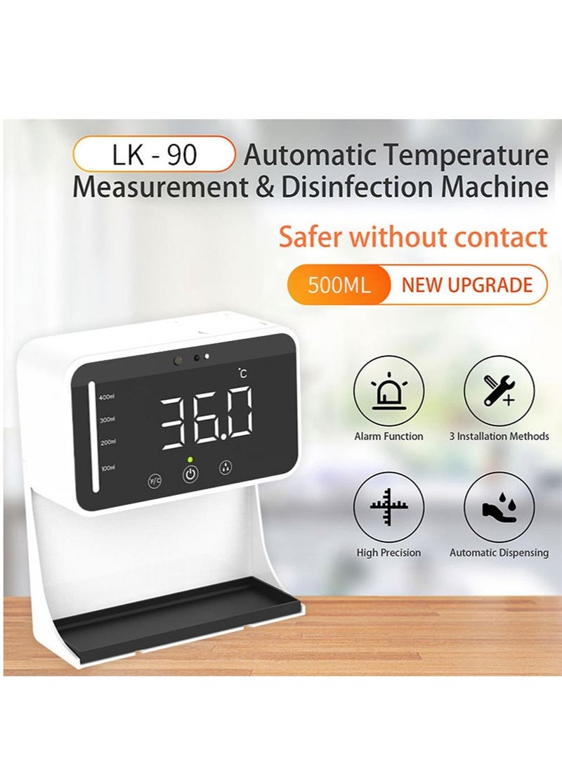 Crony آلة قياس درجة الحرارة والتعقيم LK90 موزع صابون معقم يدوي يعمل بالاستشعار التلقائي - Image 5