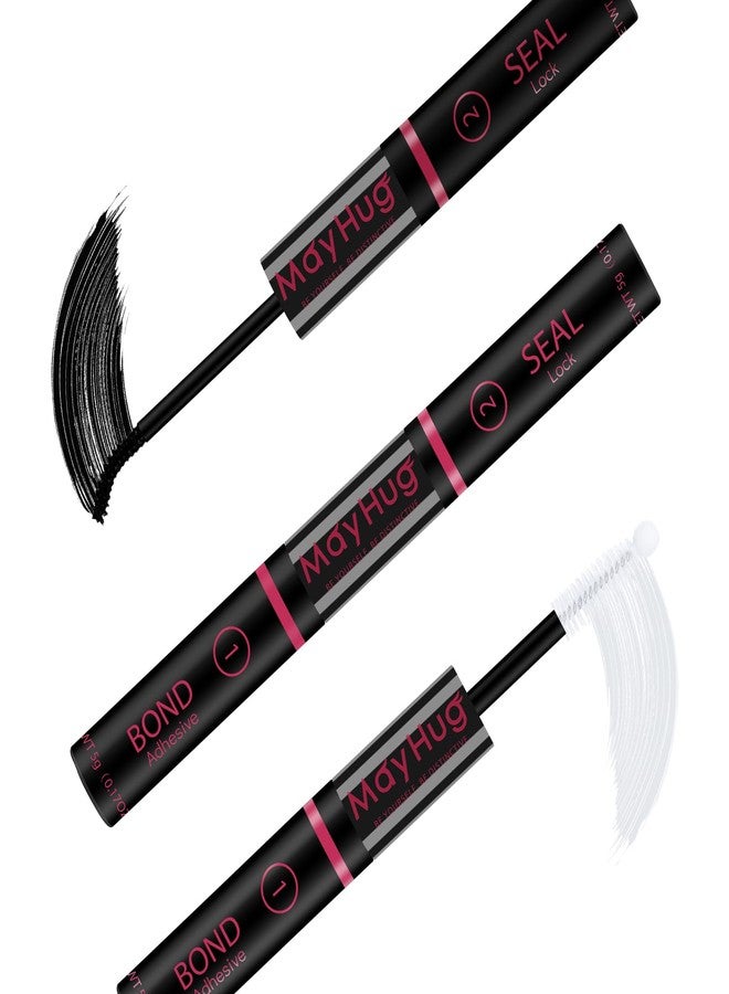 Mayhug Lash Bond and Seal Lash Glue Bond and Seal Long Lasting Strong Hold Waterproof 2 in 1 Cluster Eyelash Glue for DIY Lash Extensions - Image 1