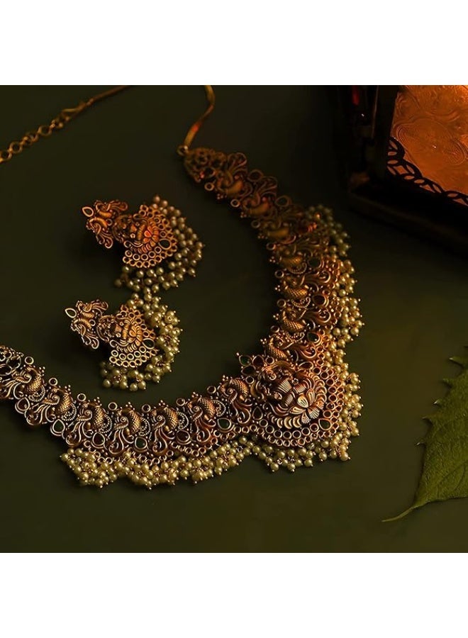 شاينينج_ديفا_فاشن أحدث مجموعة مجوهرات تقليدية أنيقة من اللؤلؤ للسيدات - Image 4