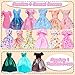BLIJOLA Doll Clothes 15 Sets Including 5 Fashion Dresses 5 Daily Slip Dresses 3 Casual Tops and Pants Outfits 1 Sequins Mermaid Tail Skirt Swimsuit 1 Sequins Dress for 115 inch Girl Doll - Image 4