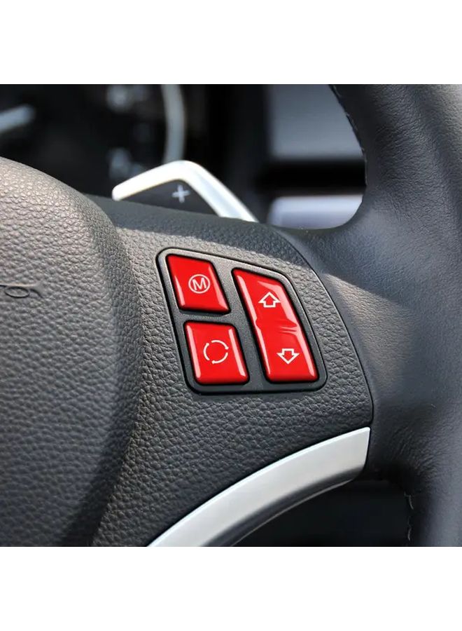 Red ABS Steering Wheel Button For BMW 1 Series 2006 2013 Interior Parts - Image 3