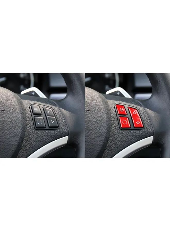 Red ABS Steering Wheel Button For BMW 1 Series 2006 2013 Interior Parts - Image 4