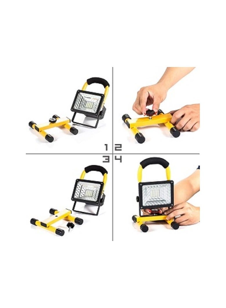 30W Waterproof LED Flashlight, Portable Rechargeable Spotlight, Outdoor LED Emergency Light - Image 3