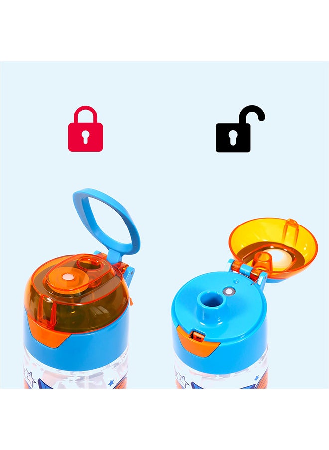 Eazy Kids زجاجة مياه تريتان مع بخاخ لكرة القدم - أزرق 750 مل  - Image 3