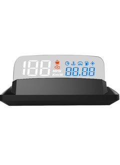 Excefore Car Head Up Display, OBD2 + GPS Dual System, Digital Speedometer KMH MPH, Mirror Speed Projector, OverSpeed Alarm, Fatigue Driving Warning  - Image 1
