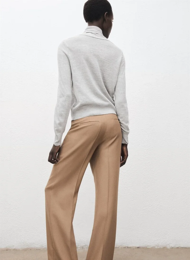 MANGO Turtleneck sweater with knot